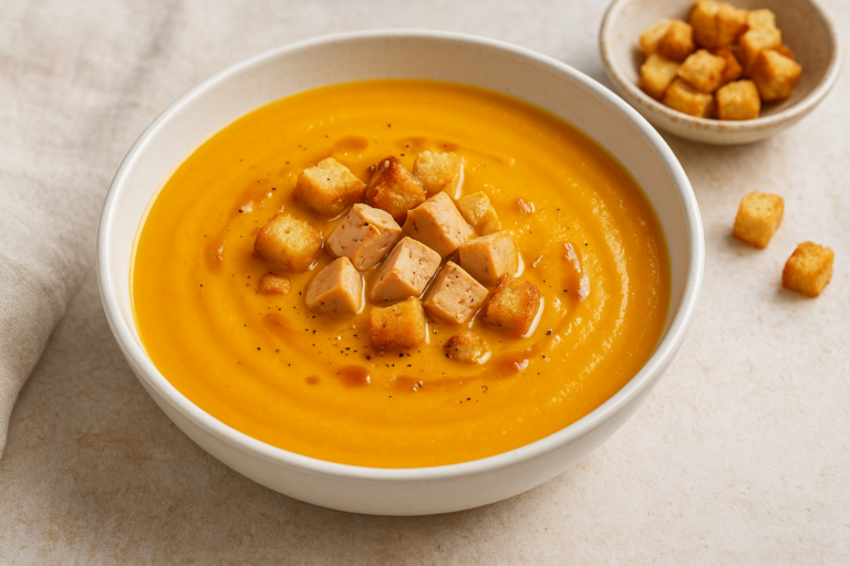 Velouté de potimarron au foie gras