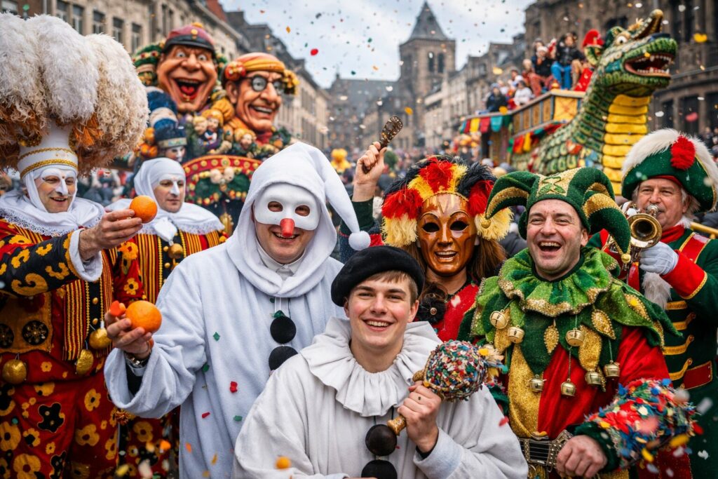 Carnavals belges de 2026 en folie
