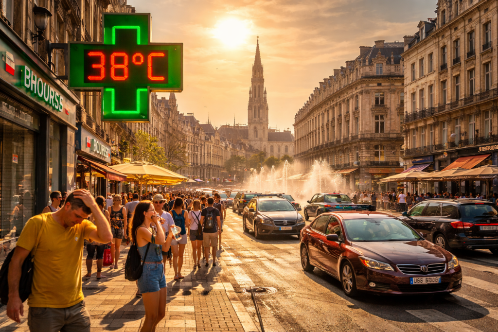 Chaleur estivale a Bruxelles