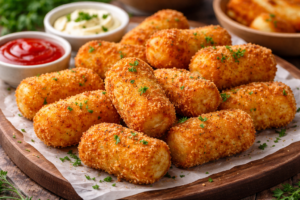 Croquettes de pommes de terre dorées