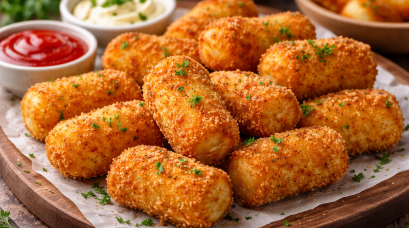 Croquettes de pommes de terre dorées