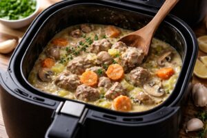 Ragout de veau cremeux a lair fryer