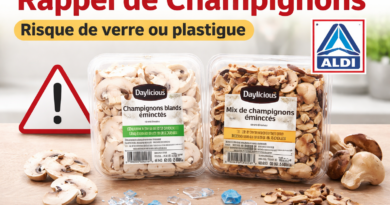 Rappel de produit champignons eminces