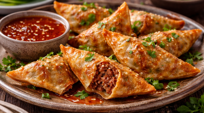 Raviolis de boeuf croustillants et sauce