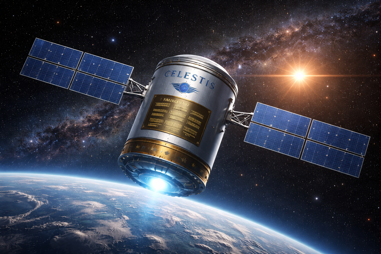 Satellite en mémoire au delà de la Terre