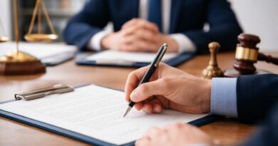 Signature en cours chez le notaire