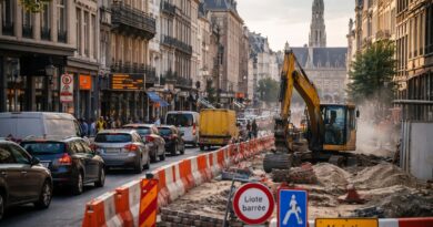 Travaux en cours a Bruxelles