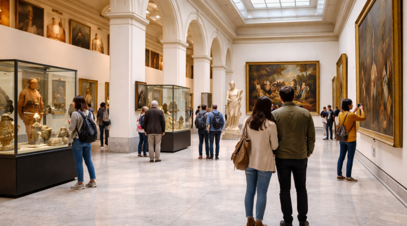 Visite d'un musée d'art classique