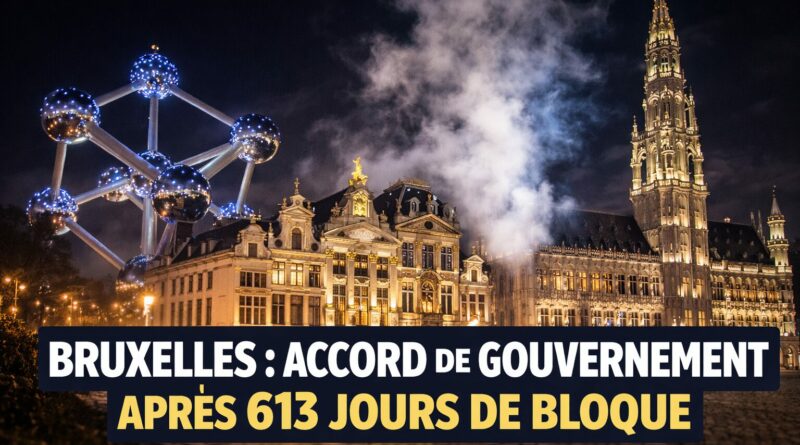 Accord politique a Bruxelles la nuit