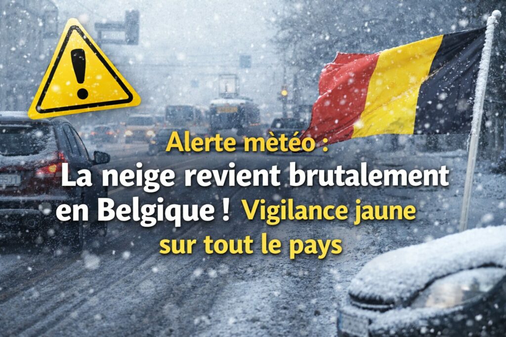 Alerte neige en Belgique