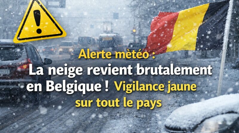 Alerte neige en Belgique