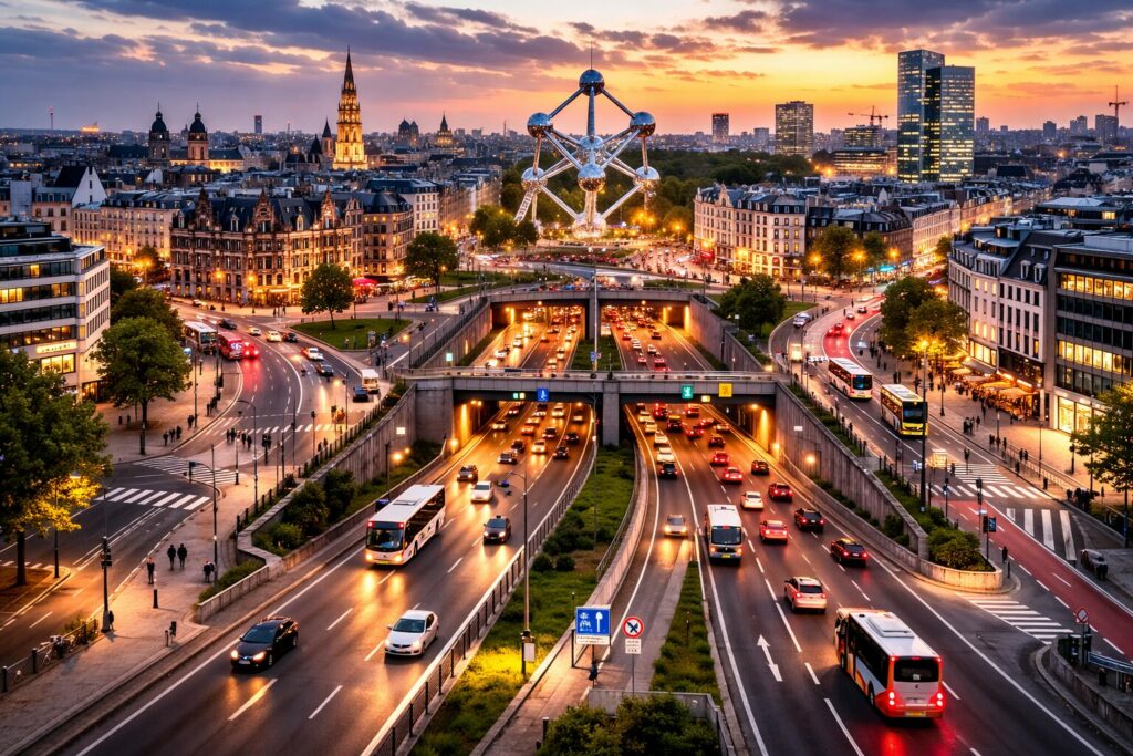 Bruxelles avec ses tunnels