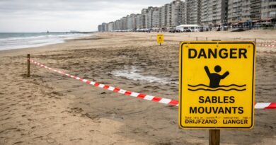 Danger de sables mouvants a Ostende