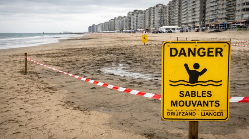 Danger de sables mouvants a Ostende