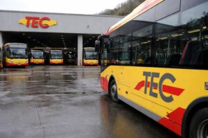Depot de bus TEC en Wallonie