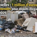 Depot illegal sur un trottoir bruxellois