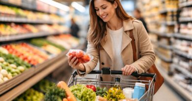 Faire des courses avec le sourire