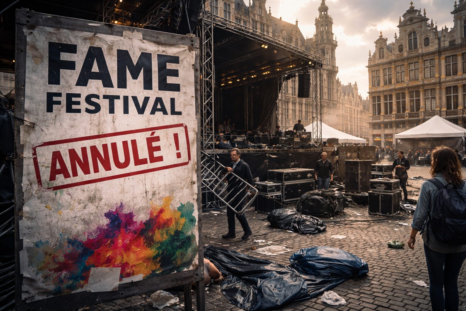Fete annulee sur la Grand Place