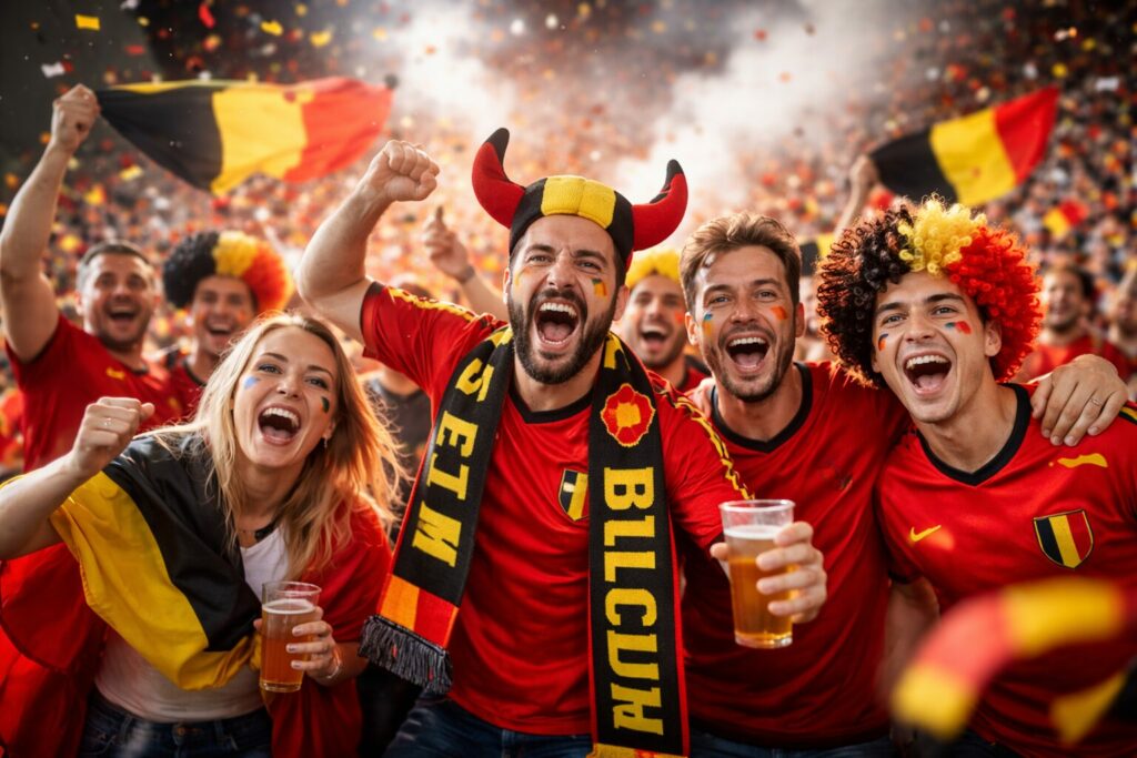 Fete belge au stade