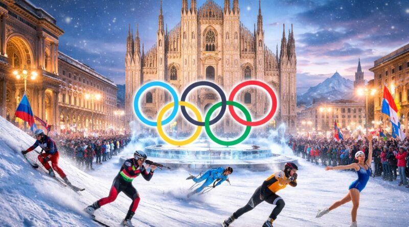 Milan sous les anneaux olympiques