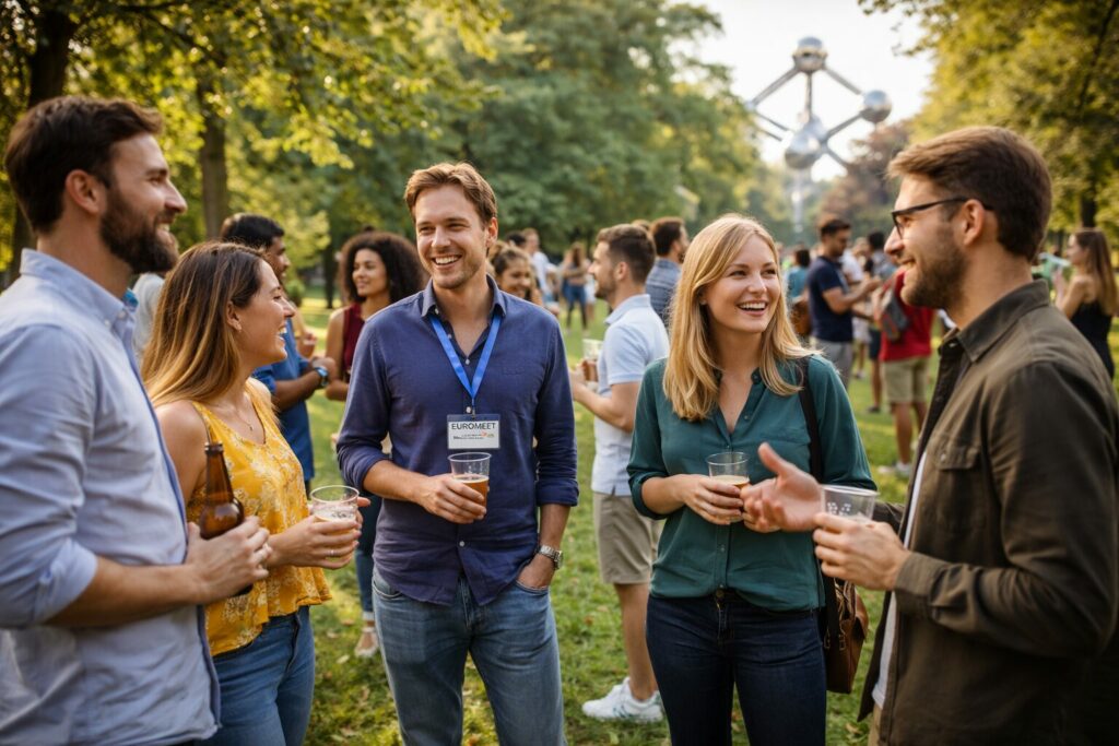 Rencontre en plein air a Bruxelles