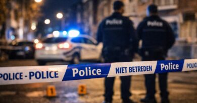 Scene de crime nocturne a Anderlecht