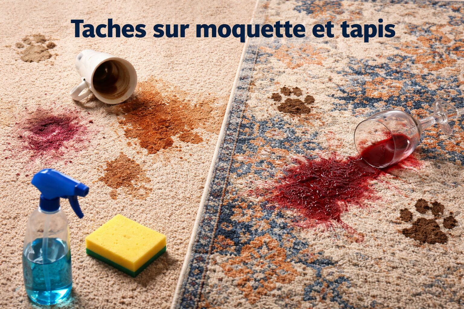 Taches sur moquette et tapis