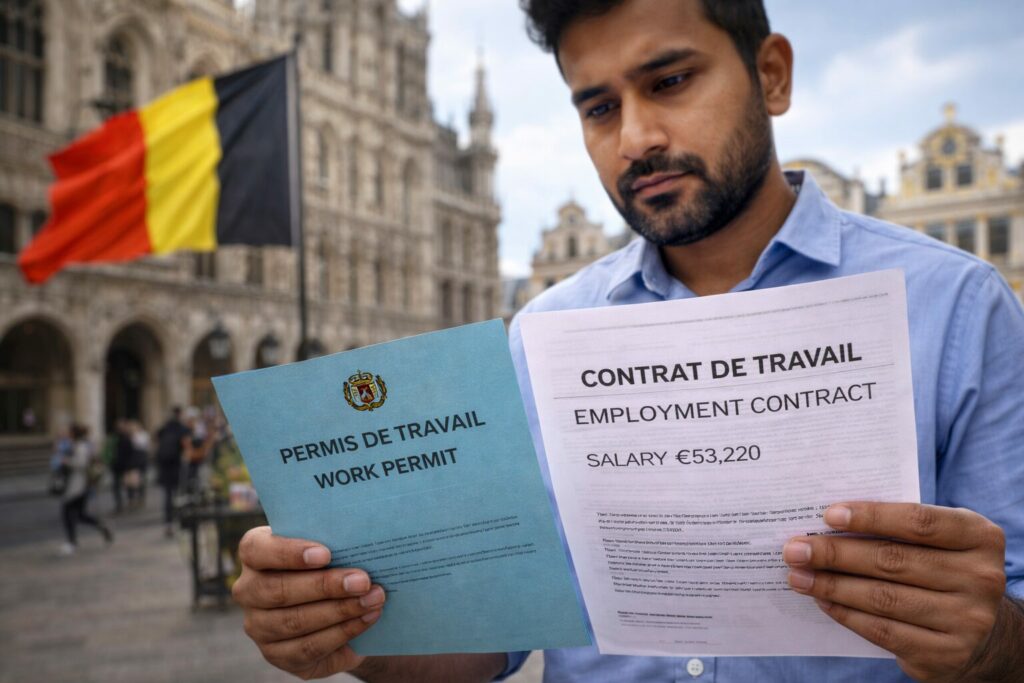 Travail en Belgique permis et contrat