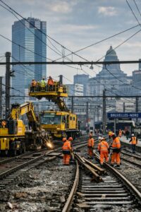 Travaux SNCB à Bruxelles : trafic ferroviaire fortement perturbé les 7 et 8 mars entre Bruxelles-Midi et Bruxelles-Nord