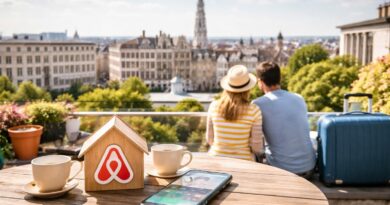 Vue sur Bruxelles depuis la terrasse