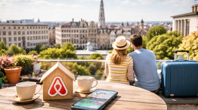 Vue sur Bruxelles depuis la terrasse