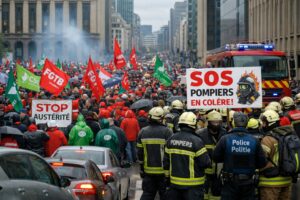 Manifestations à Bruxelles : trafic fortement perturbé et tensions sociales ce jeudi