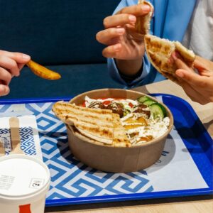 Divin, le gyros est proposé avec des produits frais venant de Grèce !