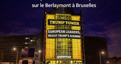 Action spectaculaire de Greenpeace