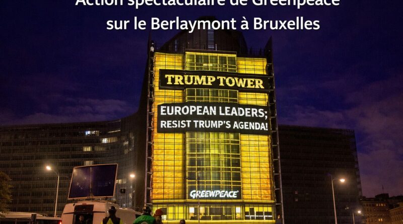 Action spectaculaire de Greenpeace