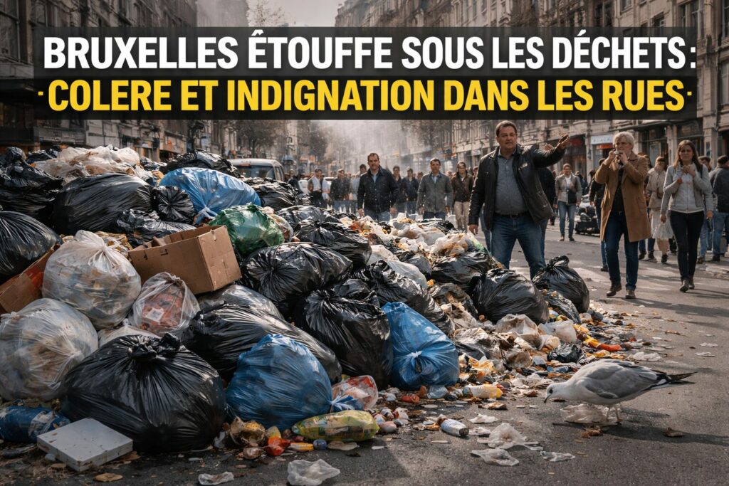 Bruxelles etouffe sous les dechets