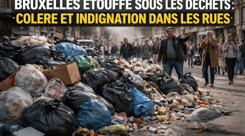 Bruxelles etouffe sous les dechets
