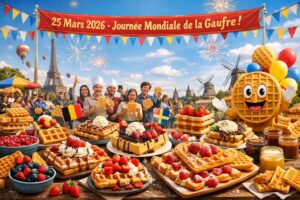 Le 25 mars 2026 : la planète célèbre la Journée mondiale de la gaufre !