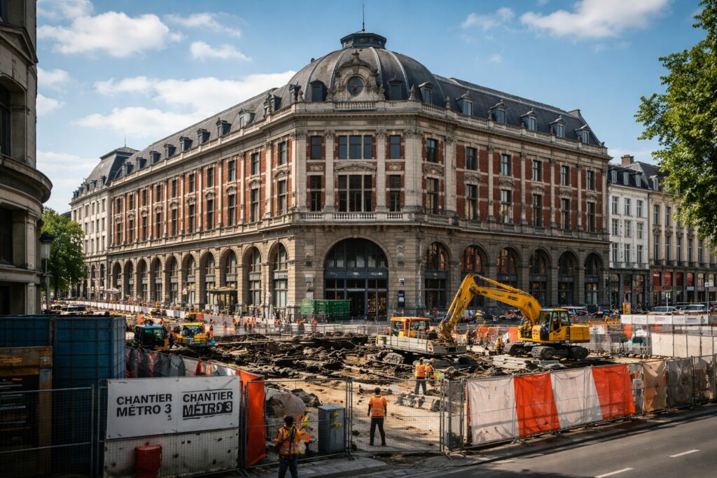 Metro 3 a Bruxelles le sort du Palais du Midi toujours incertain