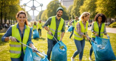 Nettoyage de parc a Bruxelles