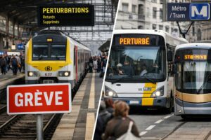 Grèves dans les transports en Belgique : trains, bus, trams et métros perturbés