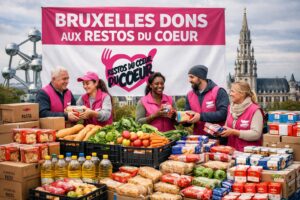 À Bruxelles, les Restos du Cœur tirent la sonnette d’alarme : la solidarité s’essouffle