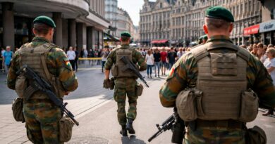Retour des militaires a Bruxelles