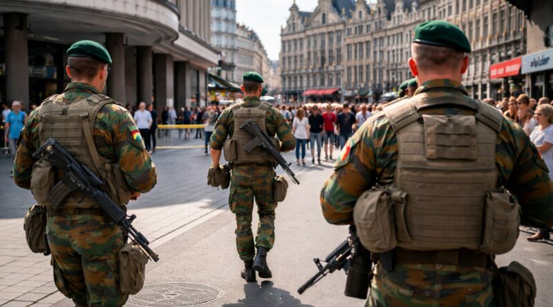 Retour des militaires a Bruxelles