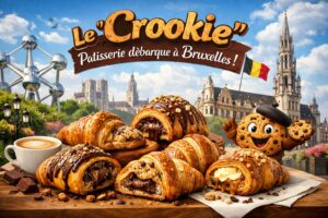 Le “Crookie” débarque à Bruxelles : le croissant-cookie qui affole les gourmands d’Ixelles !