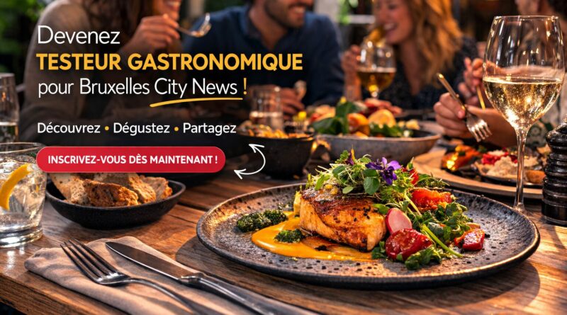 Testeur gastronomique pour Bruxelles City News