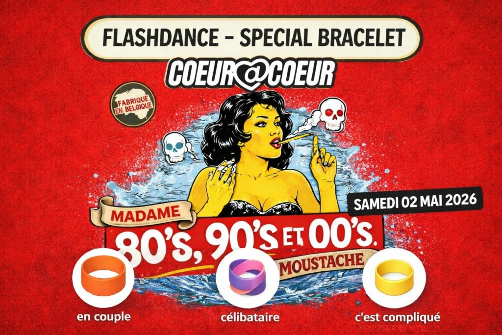 Flashdance et bracelets vintage Belgique