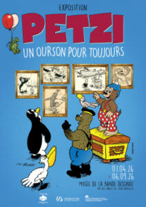 Petzi, l’ourson qui fait voguer la nostalgie au Musée de la BD