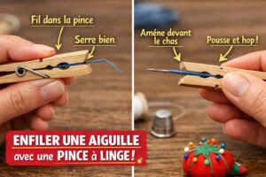 Enfiler une aiguille paraît facile…