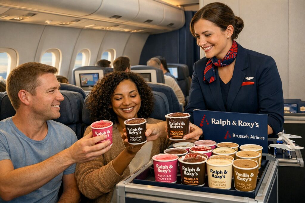 Glaces belges décollent chez Brussels Airlines